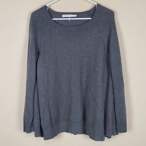 Trina Turk Dark Gray Sweater Capelet Size Large